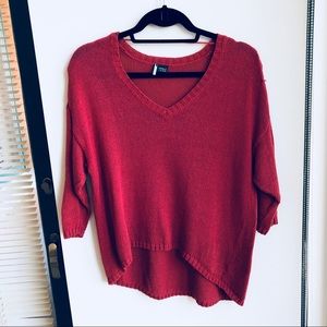 Urban Outfitters High-Low V-Neck Sweater